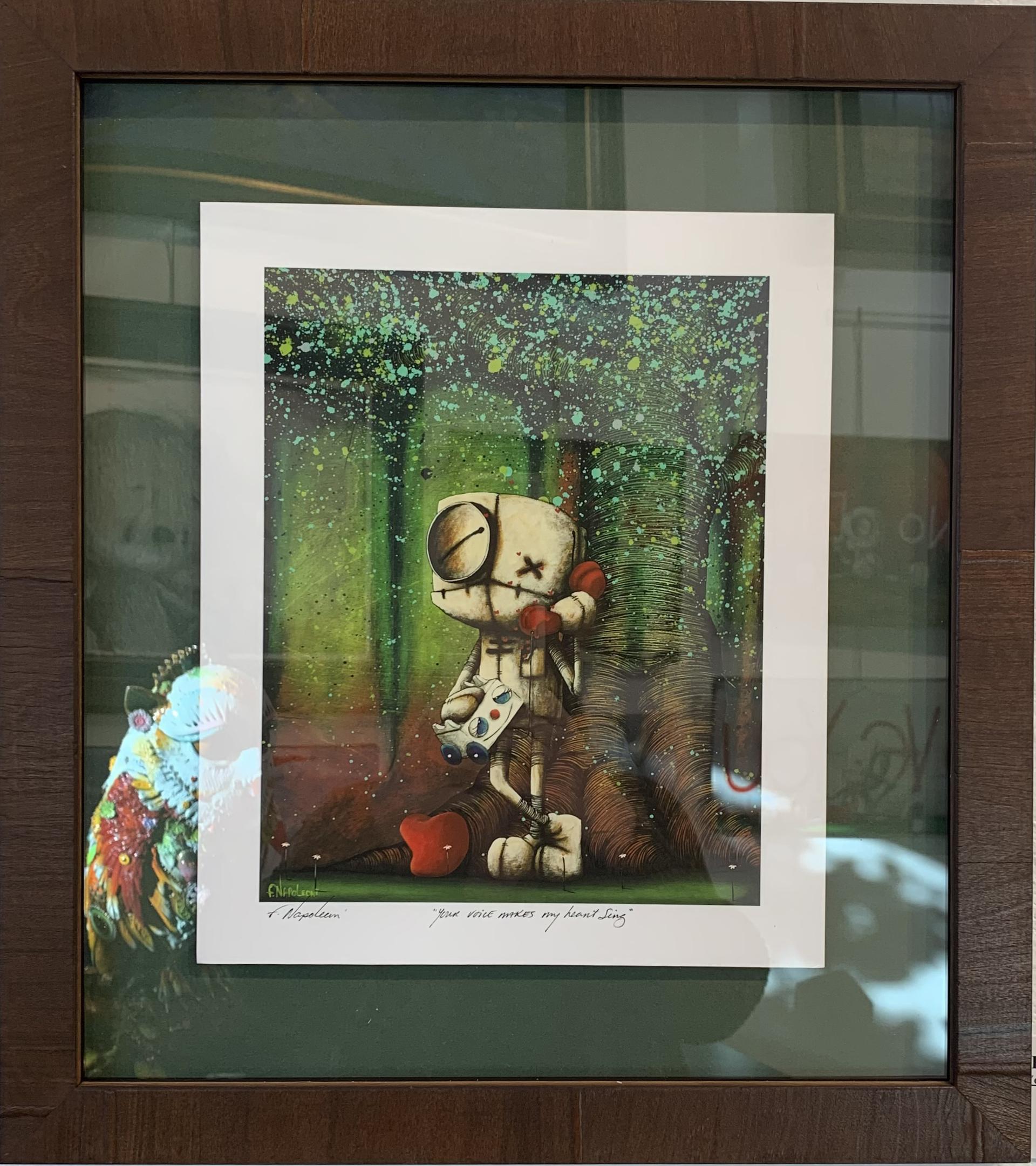 Fabio Napoleoni Your Voice Makes My Heart Sing (OE) Color - Mini Print (Framed)